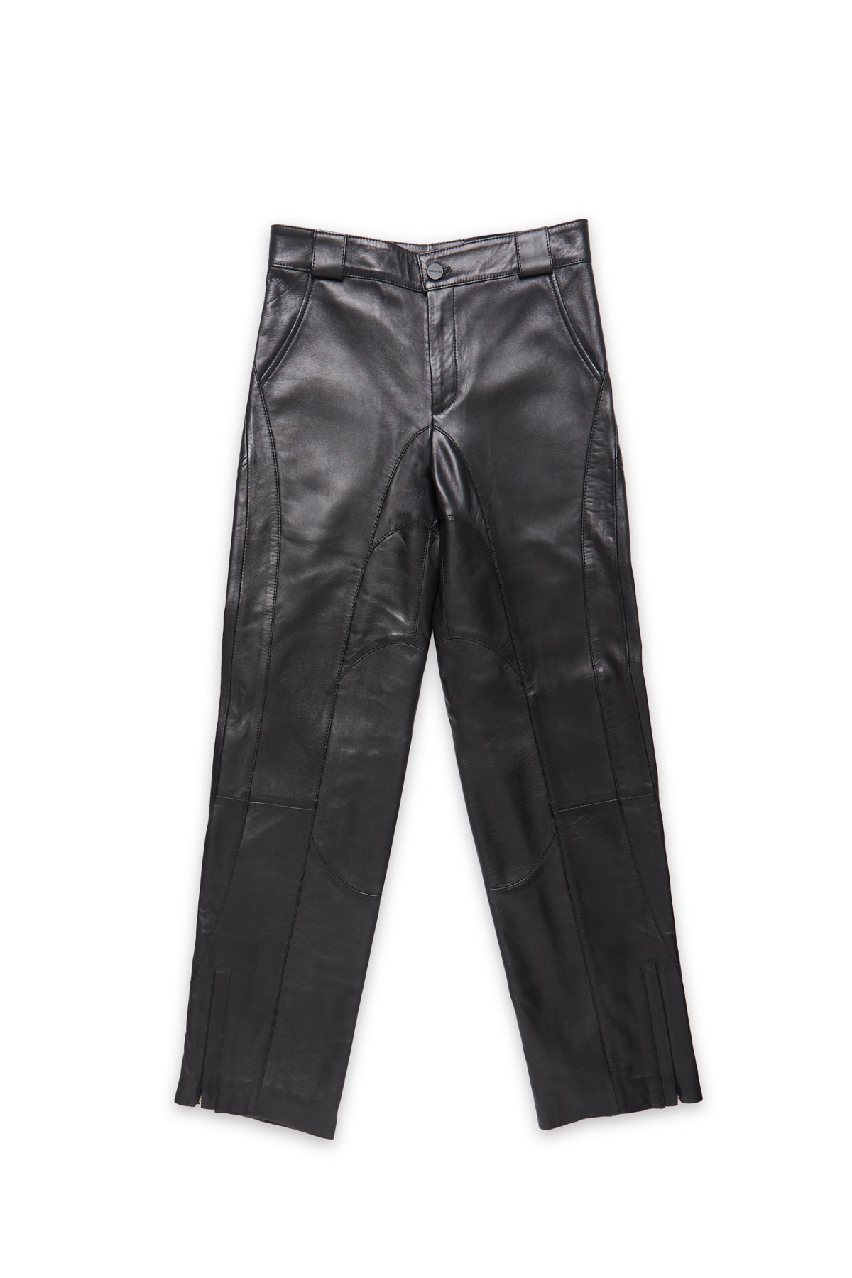 Leather Jeans Black Tulip